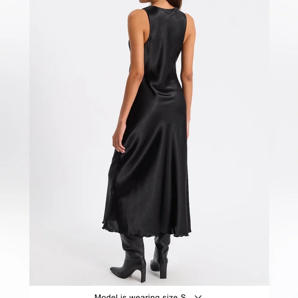 Satin Maxi Slip Dress - Picture 6 of 8